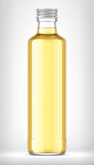 Glass Bottle on background. 