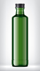 Color Glass Bottle on background. 
