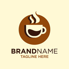 Letter O Coffee Cup, Tea, Chocolate, Logo Design Template Inspiration, Vector Illustration.