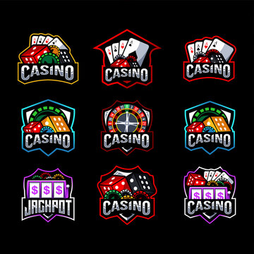 Casino logo mascot collection design