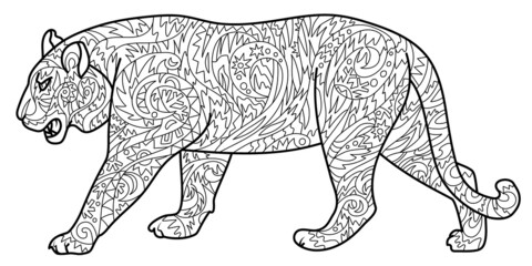 Decorative tiger - winter