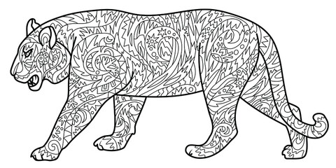 Decorative tiger - winter