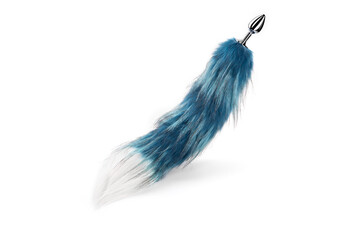 Steel Anal Plug with Soft Wild Fox Tail.
