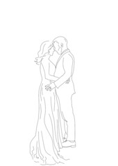 Hand painted line are illustration