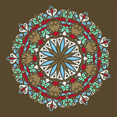 Mandala, Vector Mandala, floral mandala, flower mandala, oriental mandala, coloring mandala. Oriental pattern, vector illustration. Islam, Arabic, Indian, turkish, pakistan, chinese, ottoman motifs