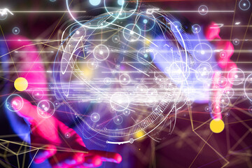 conference Digital Network and data concept 3d