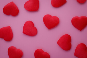 Pink background image in honor of love