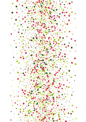 Rhombus Red Explosion Background. Design Dot Mosaic. Green Pattern Square Illustration. Confetti Technology Frame.