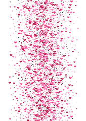 Yellow Border Star Backdrop. Purple Transparent Background. Confetti Petals Wallpaper. Red Heart Decoration. Party Frame.