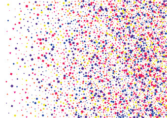 Green Round Paper Background. Wedding Square Isolated. Yellow Carnival Confetti Illustration. Pink Blur Circle.
