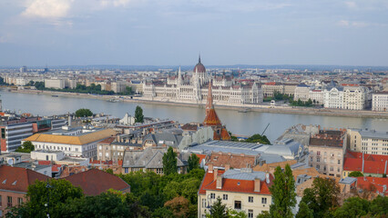 Obraz premium Budapest is the capital of Hungary. A Journey into a Pandemic