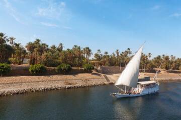 Ausflugsboot, Nil, Ägypten