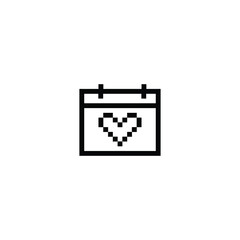 pixel 14 february calendar Happy Valentine's day