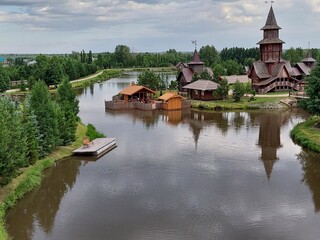 Obraz premium church on the river