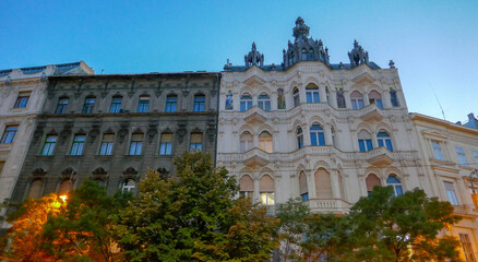 Fototapeta premium Budapest is the capital of Hungary. A Journey into a Pandemic