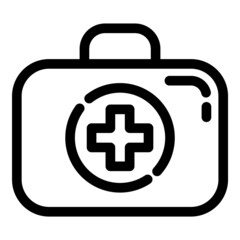 First Aid Flat Icon Isolated On White Background