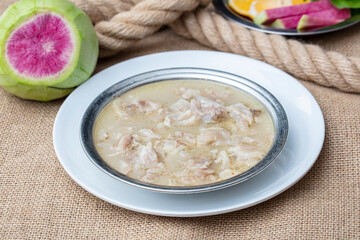 Traditional Turkish Soup Paca, and offal soup..