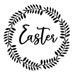 Easter and spring Hand drawn typography poster. Conceptual handwritten phrase Hand lettered calligraphic design. Inspirational vector. 