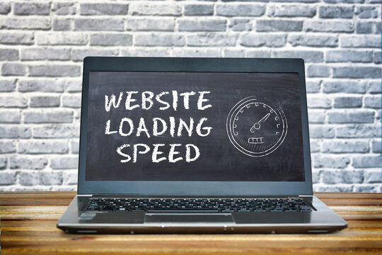 Website or webpage loading speed concept
