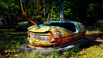 Autoscooter in Chornobyl exclusion zone