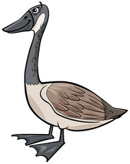 wild goose bird animal character cartoon illustration