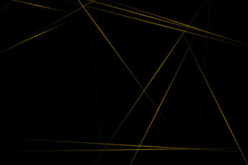 Fototapeta premium Abstract black with gold lines, triangles background modern design. Vector illustration EPS 10.