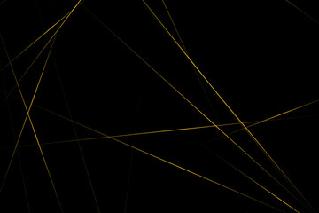 Fototapeta premium Abstract black with gold lines, triangles background modern design. Vector illustration EPS 10.
