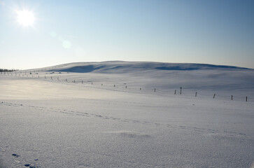 Moving dunes in winter