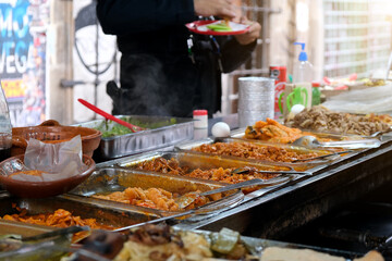 Mexican street food: hot tacos