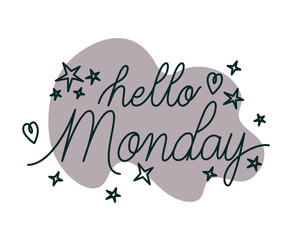 phrase of hello monday © Grgroup