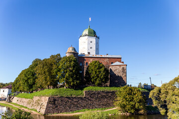 Fototapeta na wymiar View of the Vyborg Castle