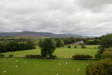 The Cumbrian countryside looking towards the North Pennines 