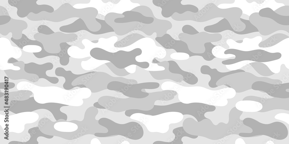 Sticker vector camouflage pattern for army. Arctic military camouflage	