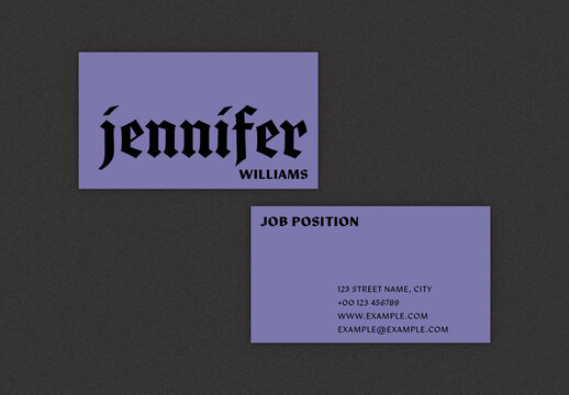 Minimal Business Card Layout