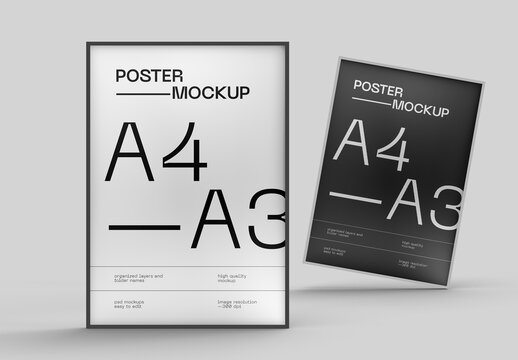 Frame Poster Mockup Design