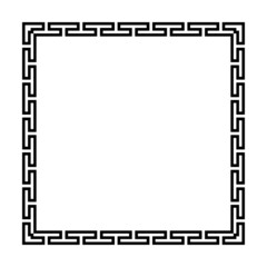 Square frame of simple greek pattern
