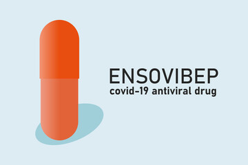ensovibep oral capsules - concept covid 19 antiviral drug.