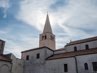 Fototapeta na wymiar The architecture of Euphrasian Basilica in city Porec