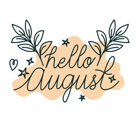 phrase of hello august © Grgroup