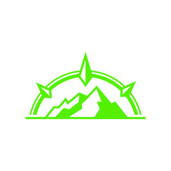 North Mountain Compass Adventure Logo Design