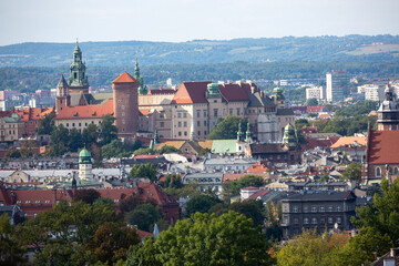 Fototapeta na wymiar panorama, krakow