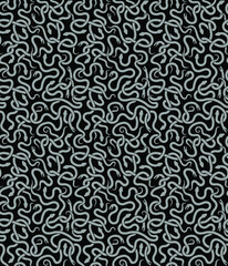 Seamless Pattern With Dangerous Snakes 