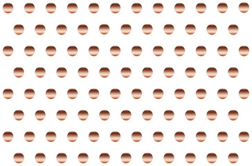 Złote kropki, groszki na białym tle. © elisabeth3