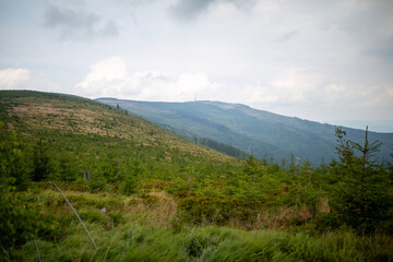 clouds over the mountains