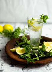 Mojito Cocktail with Lime and Mint 01