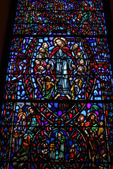 stained glass window in church