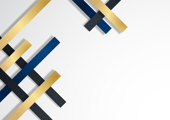 Blue gold abstract background modern minimalist for certificate and presentation design. Suit for business, corporate, institution, party, festive, seminar, and talks.