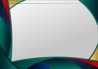 Dark green gold abstract background modern minimalist for certificate and presentation design. Suit for business, corporate, institution, party, festive, seminar, and talks.