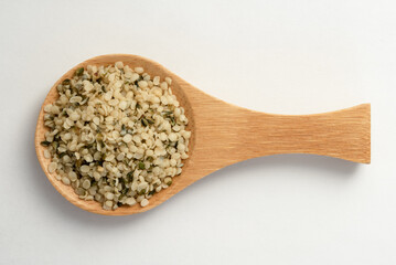 Hemp Seeds on a Spoon