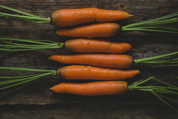 Carrots on the table